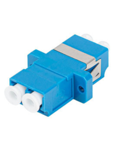 ADAPTADOR FIBRA OPTICA LANBERG LC/UPC MONOMODO DUPLEX AZUL
