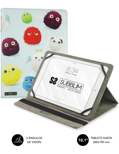 FUNDA TABLET SUBBLIM TRENDY CASE FURRY 10.1"