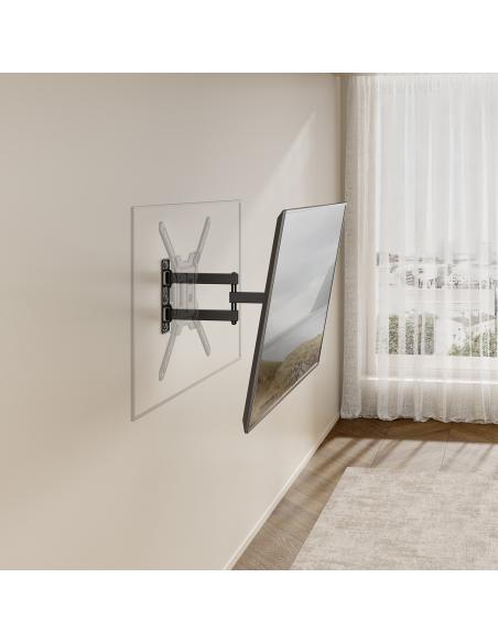SOPORTE PARED TV 30KG 3 PIVOTES 23-65 GIRA INCLI NEGRO AISENS WT65TSE-417