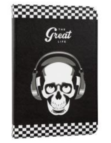 FUNDA TABLET E-VITTA STAND 2P SKULL GREAT LIFE 10,1"