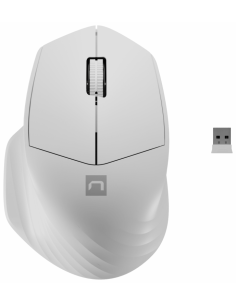RATON NATEC SISKIN 2 1600 DPI BLANCO BLUETOOTH PILAS