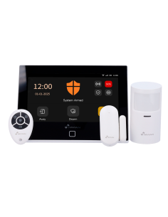 ALARMA DOMESTICA NIVIAN KIT ALARMA SMART WIFI - 4G / 1XPANEL TACTIL / 1XMANDO A DISTANCIA / 1XCONTACTO MAGNETICO / 1XDETECTOR DE