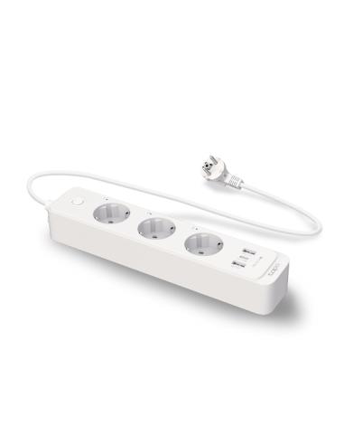 REGLETA TP-LINK TAPO P300 INTELIGENTE WIFI / 3 X SHUCO - 2 X USB / 18W / CONTROL POR VOZ / CONTROL INDIVIDUAL / APP /