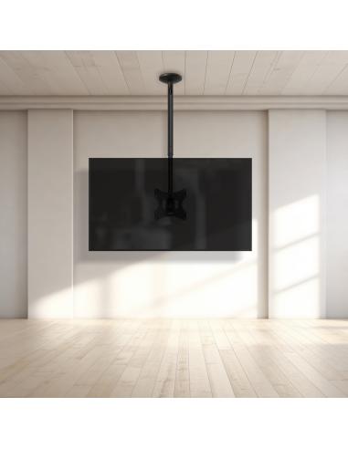 SOPORTE TECHO MONITORTV 23-42 GIRATORIO INCLINA EXTEN NEGRO TOOQ LPCE2301TSLI-B