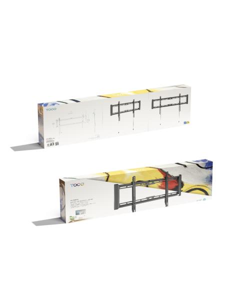 SOPORTE PARED MONITORTV 37-80 MAX 45KG NEGRO TOOQ LP1082F-B