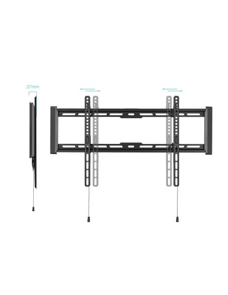 SOPORTE PARED MONITORTV 37-80 MAX 75KG NEGRO TOOQ LP1083F-B