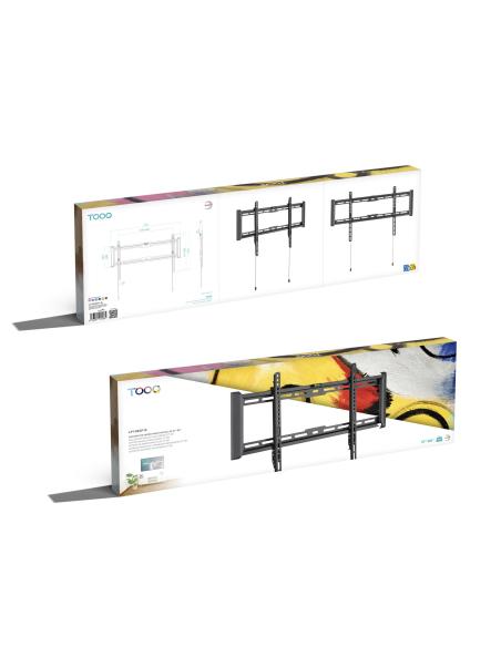 SOPORTE PARED MONITORTV 37-80 MAX 75KG NEGRO TOOQ LP1083F-B