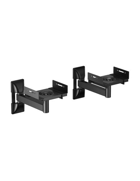 SOPORTE PARED GIRATORIO E INCLINABLE PARA ALTAVOCES NEGRO AISENS SPK05U-421