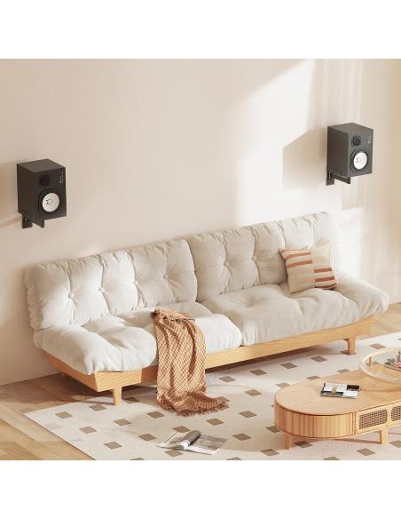 SOPORTE PARED GIRATORIO E INCLINABLE PARA ALTAVOCES NEGRO AISENS SPK05U-421