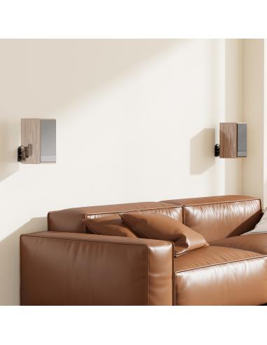 SOPORTE PARED GIRATORIO E INCLINABLE PARA ALTAVOCES NEGRO AISENS SPK06U-423