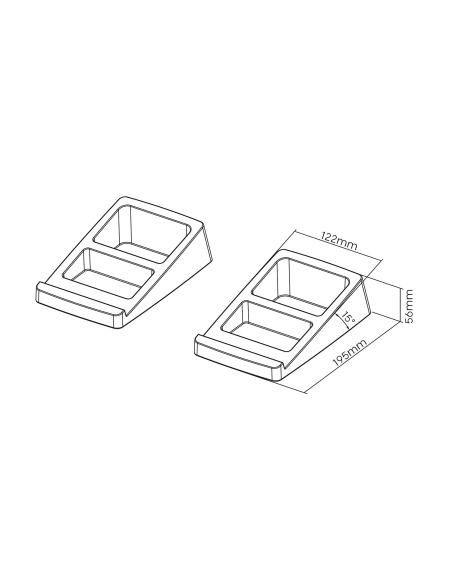 SOPORTE SOBREMESA PARA ALTAVOCES NEGRO AISENS SPK07U-425