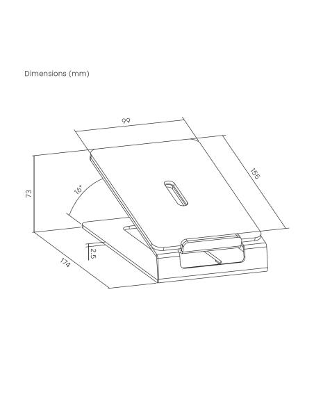 SOPORTE SOBREMESA PARA ALTAVOCES NEGRO AISENS SPK08U-427