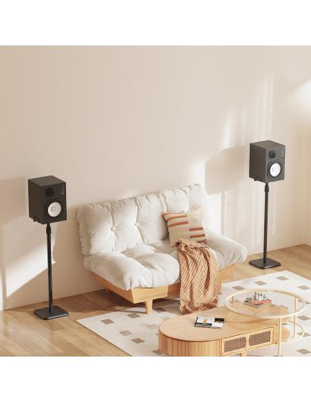 SOPORTE SUELO GIRATORIO E INCLINABLE PARA ALTAVOCES NEGRO AISENS SPK09U-429