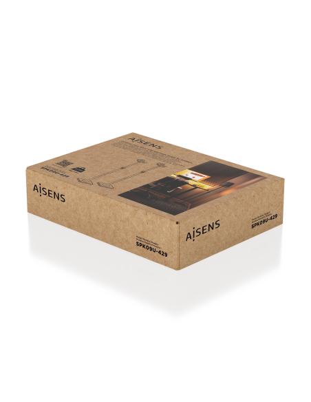 SOPORTE SUELO GIRATORIO E INCLINABLE PARA ALTAVOCES NEGRO AISENS SPK09U-429