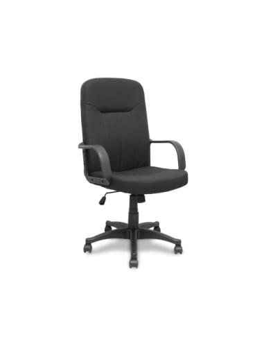 SILLA DIRECCION PIQUERAS Y CRESPO VILLA / MECANISMO BASCULANTE / BRAZOS FIJOS / TELA NEGRA / 261BD840RN