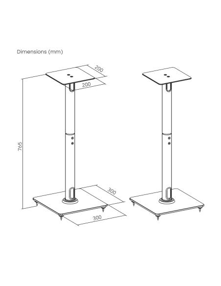 SOPORTE SUELO PARA ALTAVOCES NEGRO AISENS SPK11U-433