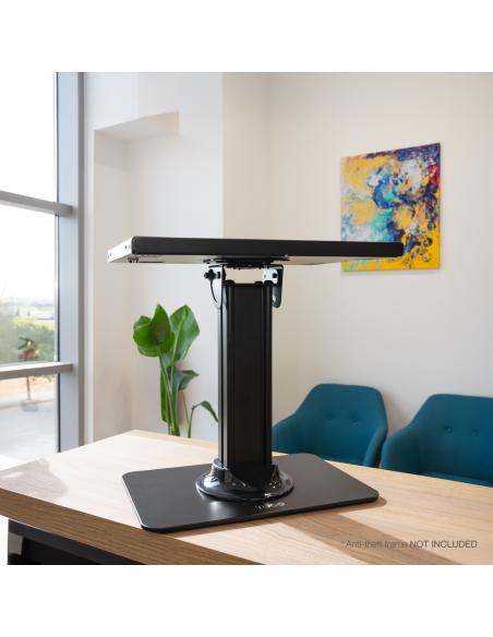 SOPORTE MESA PEANA GIR INCL MONITOR 3KG ORG.CABLES NEGRO TOOQ TQATC2601-B